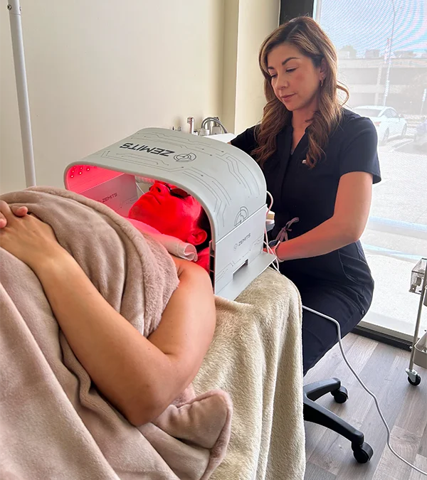Professional facial service focused on hydration and skin health