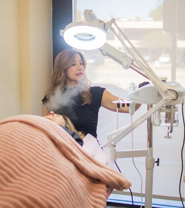 Professional skincare treatment for brighter, refreshed skin