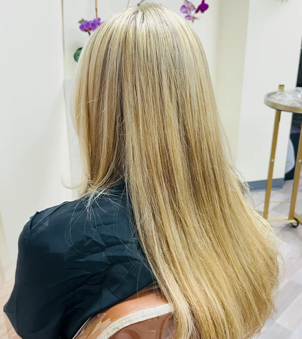 Precision haircut with dimensional color