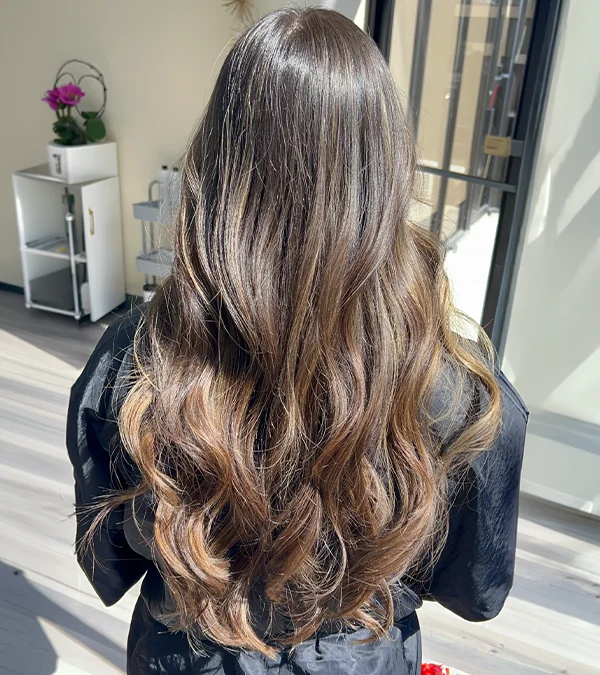 Healthy, dimensional hair color at M Hair Lounge