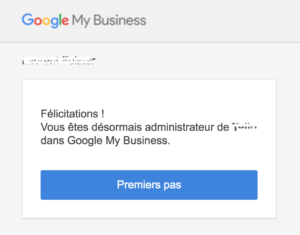 Google demande acceptée