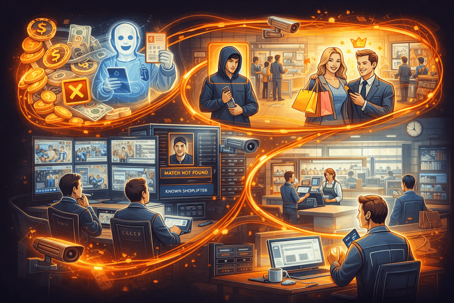 Retail shrinkage through interconnected perspectives