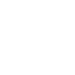 White heart surrounded by four connected user icons forming a circle on a black background.
