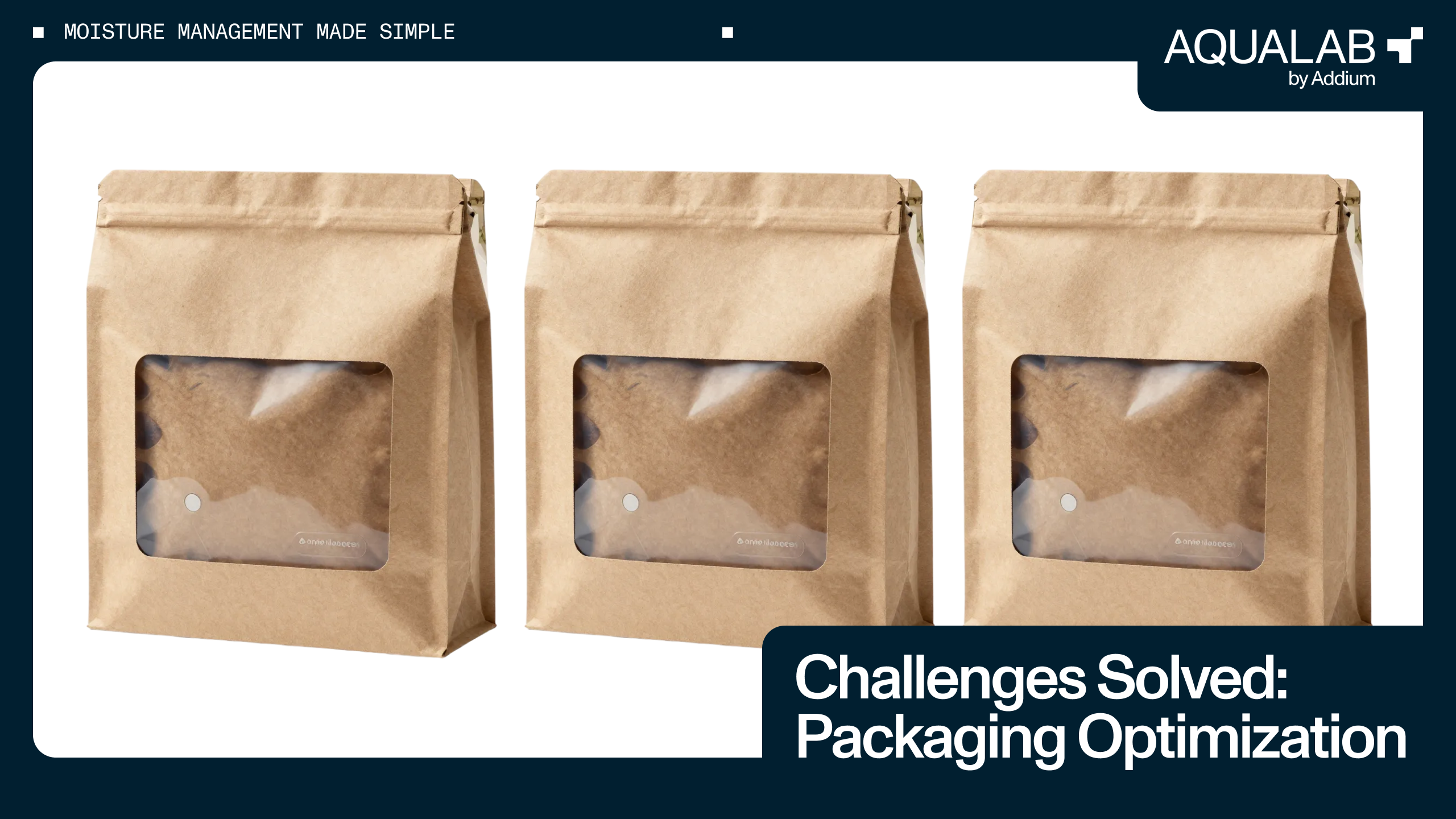 Herausforderungen, die AQUALAB löst: Verpackungsoptimierung