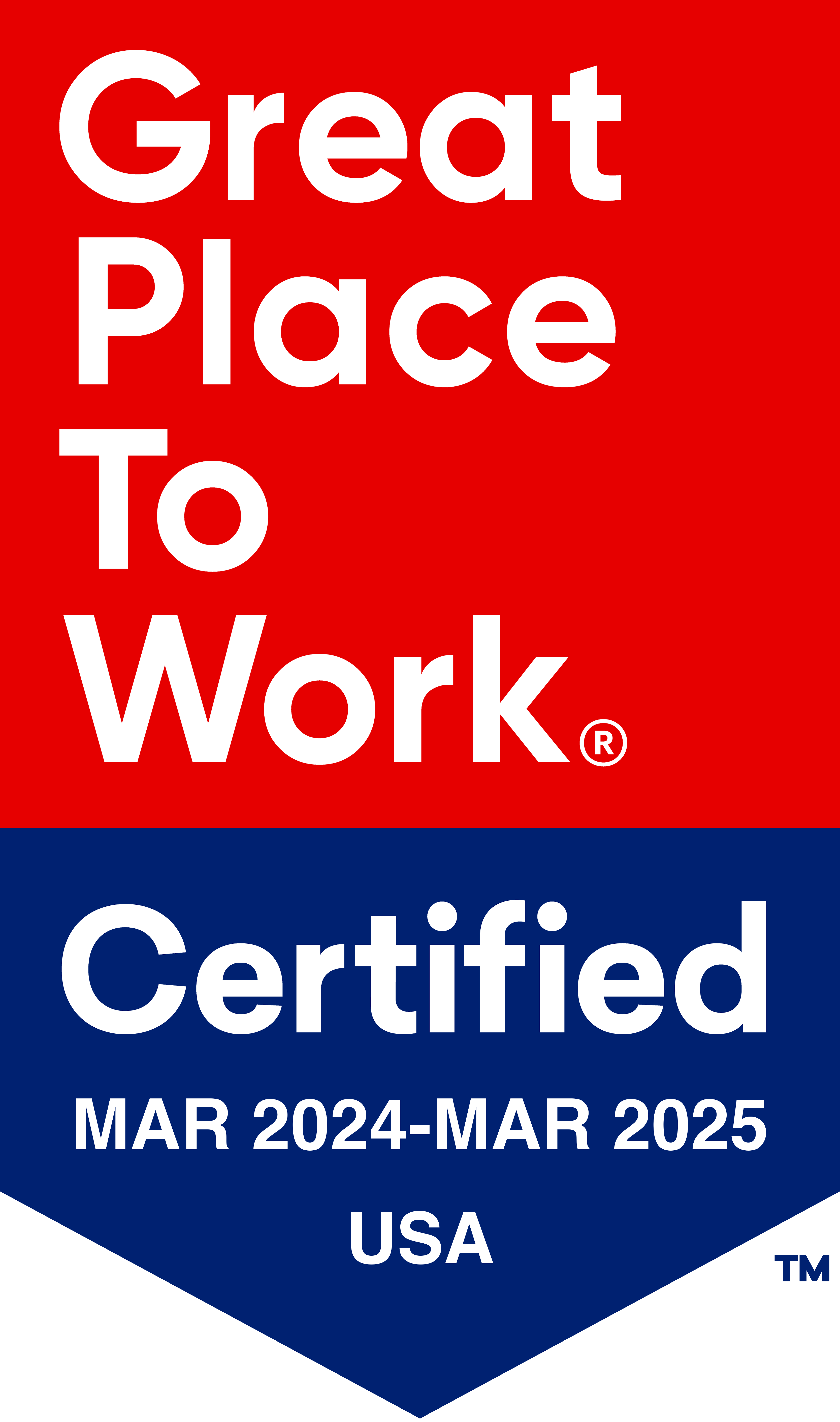 Great Place to Work 2024 Certification Icon