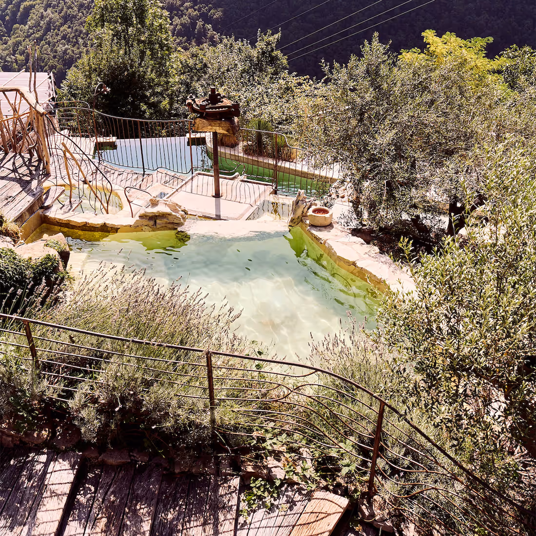 Espace baignade et transats