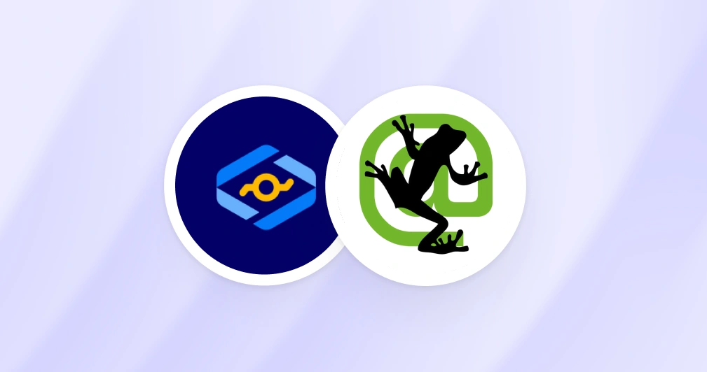 Alli AI and Screaming Frog SEO Spider logos side by side, representing their technical SEO and automation capabilities.