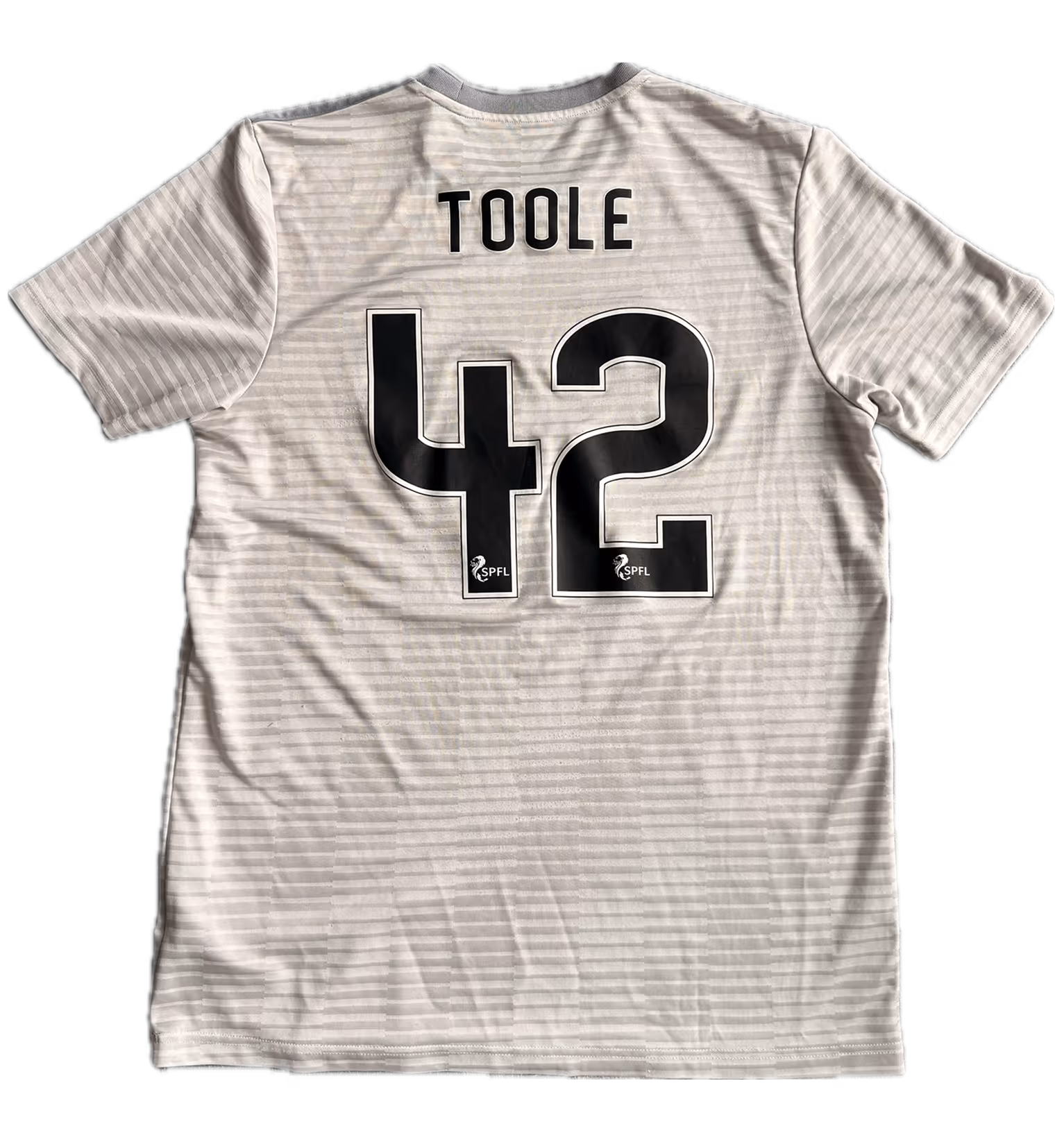 Aberdeen football club jersey with TOOLE and 42 on the back