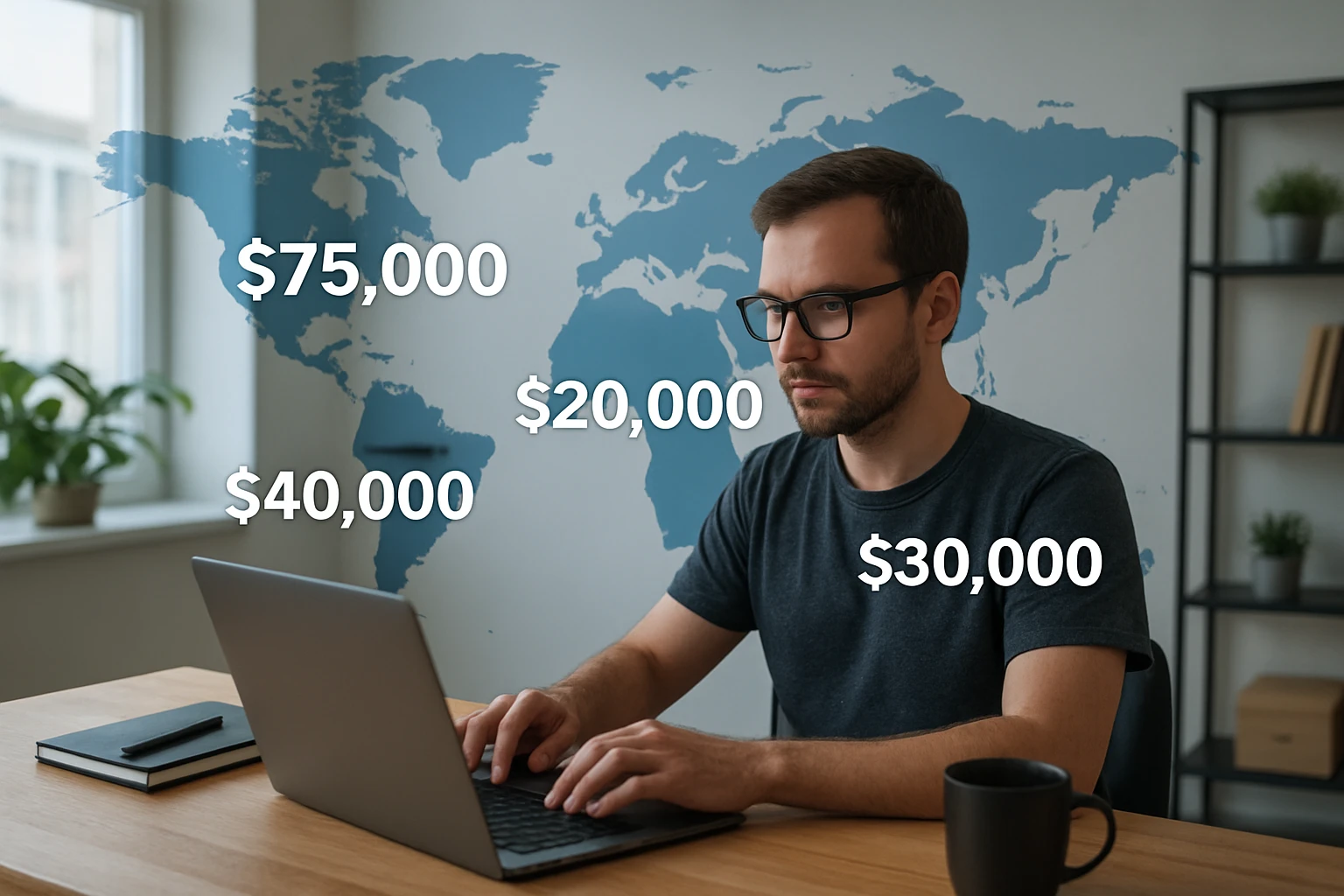 remote software developer salary worldwide