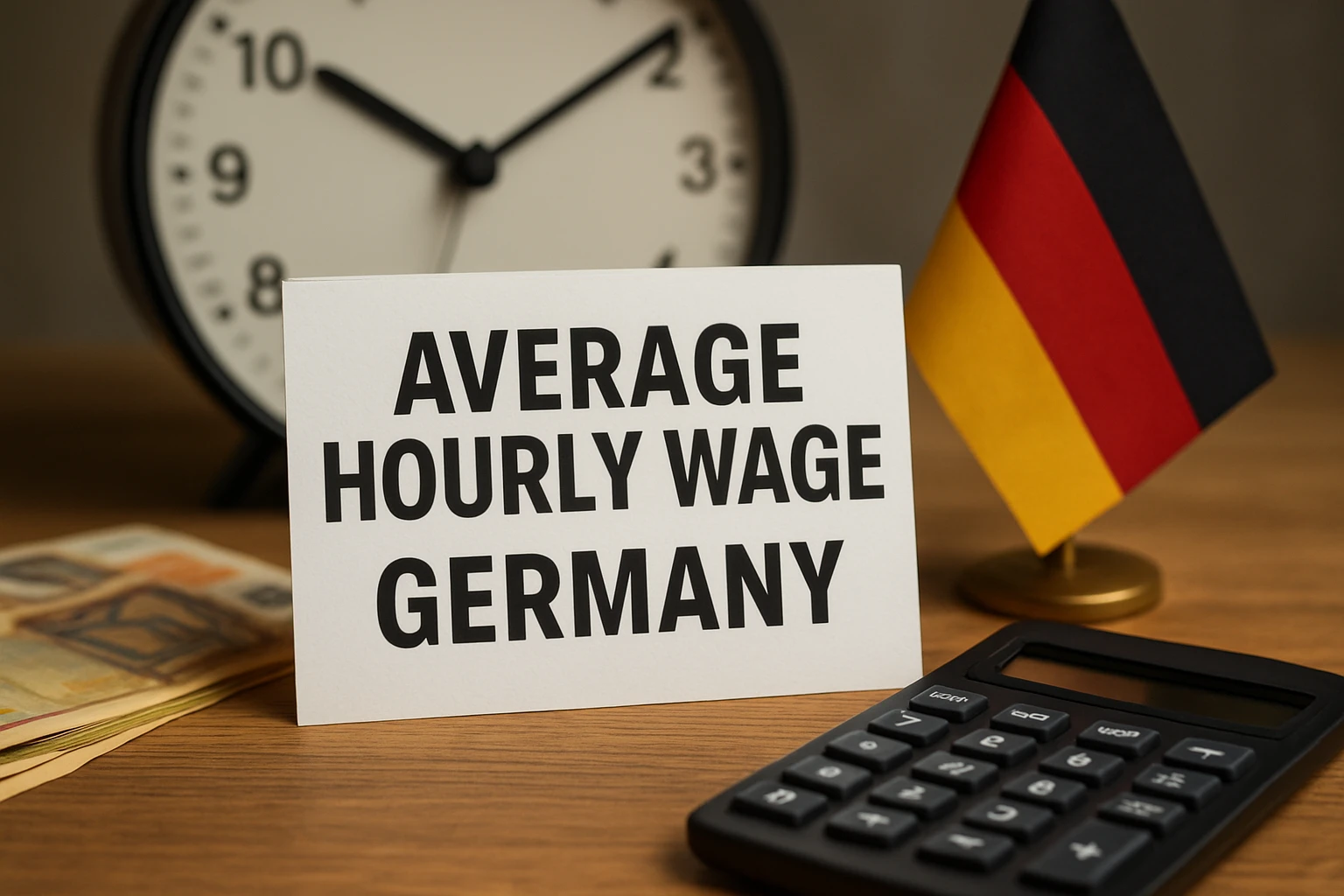 average hourly wage in Germany