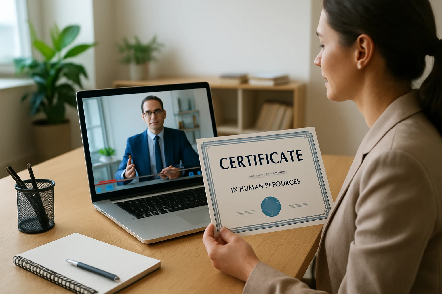 how to get an online certificate in HR