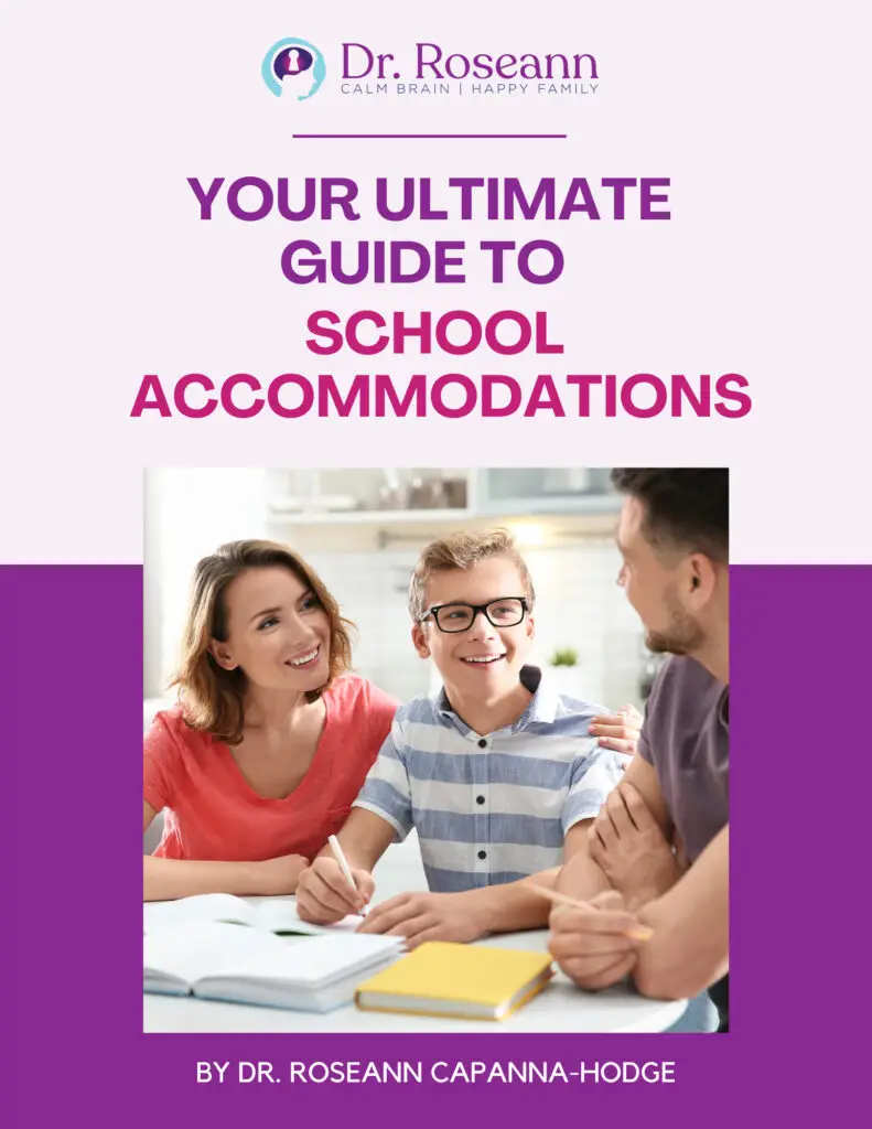 Dr. Rosen's comprehensive guidebook on school accommodations.