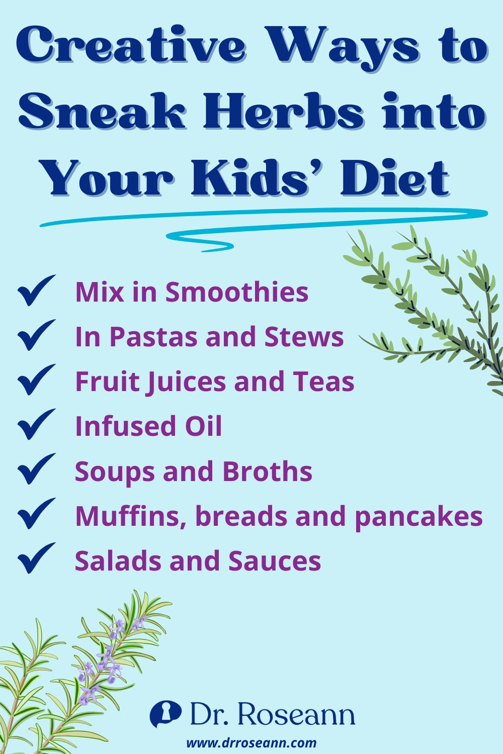Creative Ways to Sneak Herbs into Your Kids Diet