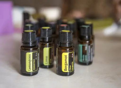 essential oil bottles
