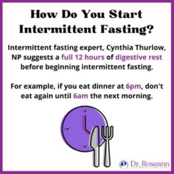How do you start intermittent fasting