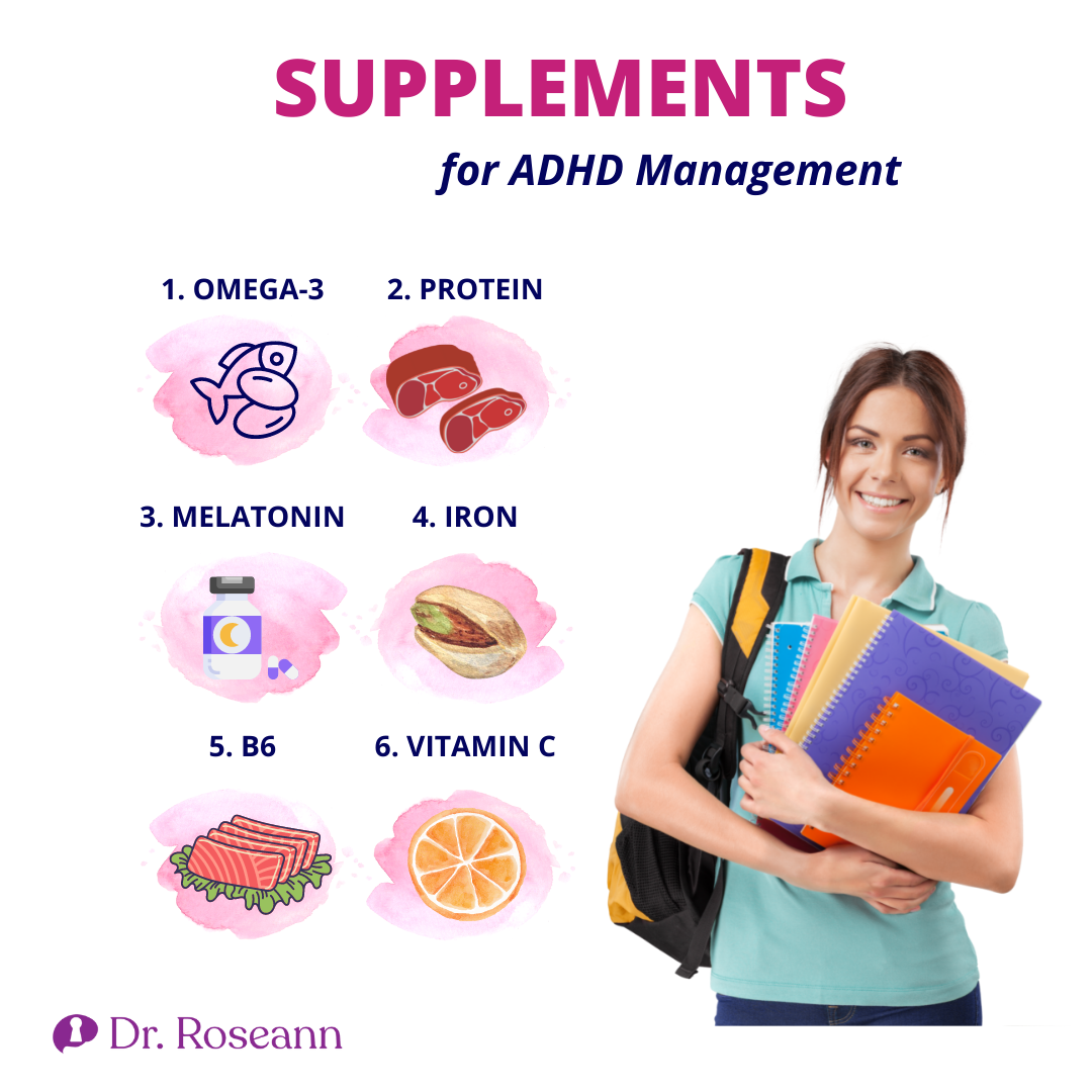 Natural supplements that can be paired with fasting for ADHD