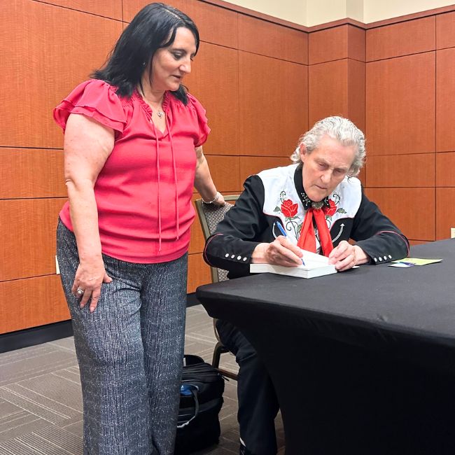 Dr. Ro with Temple Grandin