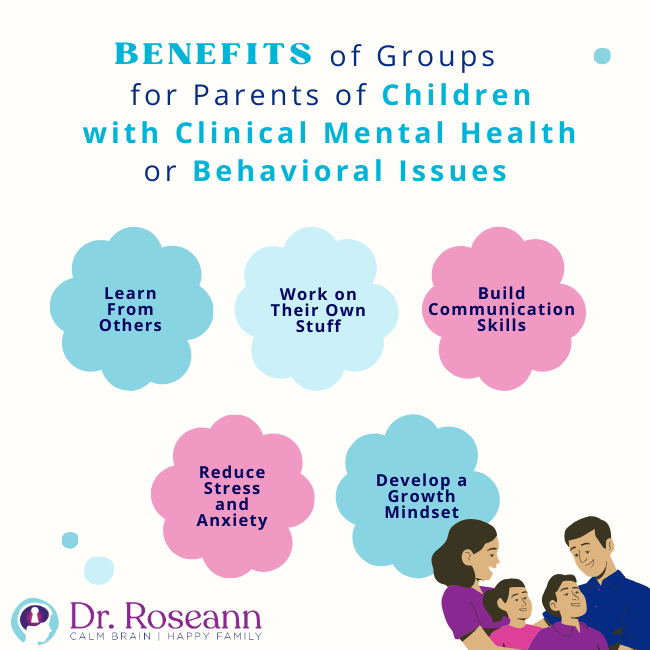 Benefits of Groups for Parents of Children with Clinical Mental Health or Behavioral Issues.