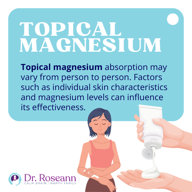 magnesium lotion side effects vary from person to person and will depend on several factors like skin characteristics