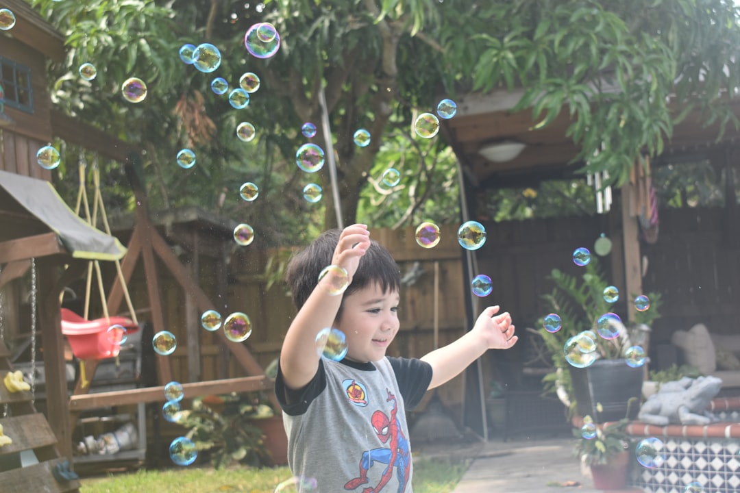 A child happily playing outside - cbt for pandas