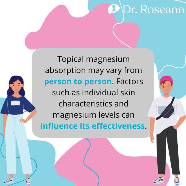 the side effects of magnesium lotion are also due to its direct route to the body