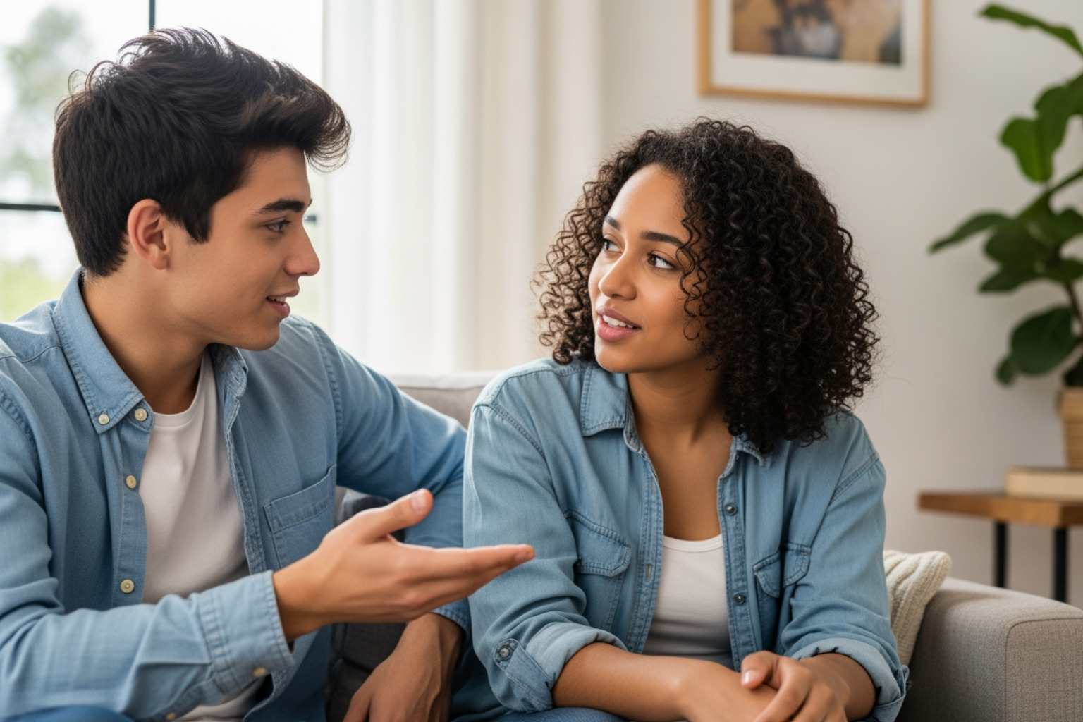 Two teenagers talking and supporting each other - ADHD co-occurring conditions