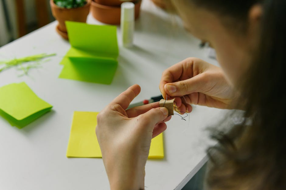 Child happily focused on a creative project - ADHD lack of focus