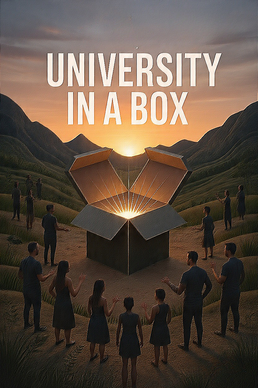 A University in a Box — book cover