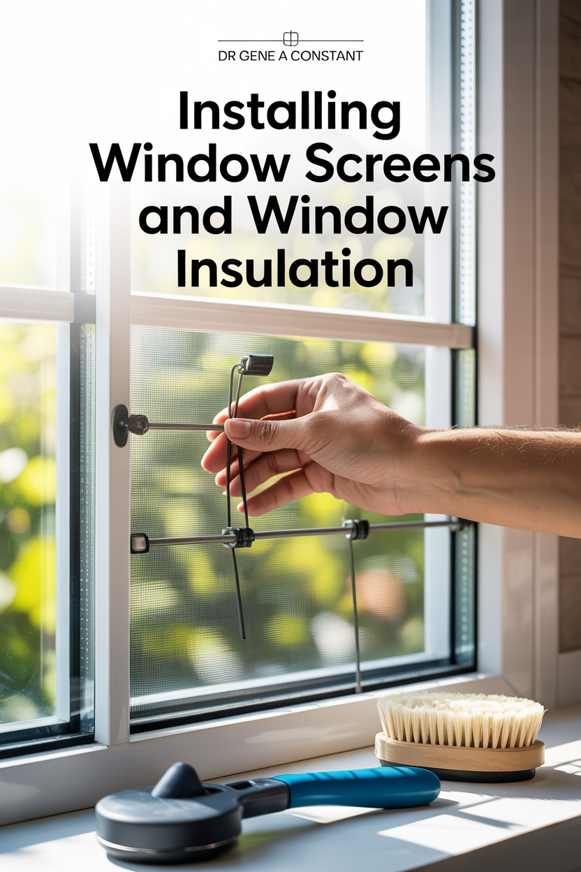 Installing Window Screens and Window Insulation: A Practical DIY Guide to Screen Installation, Repair, Weatherstripping, and Seasonal Insulation