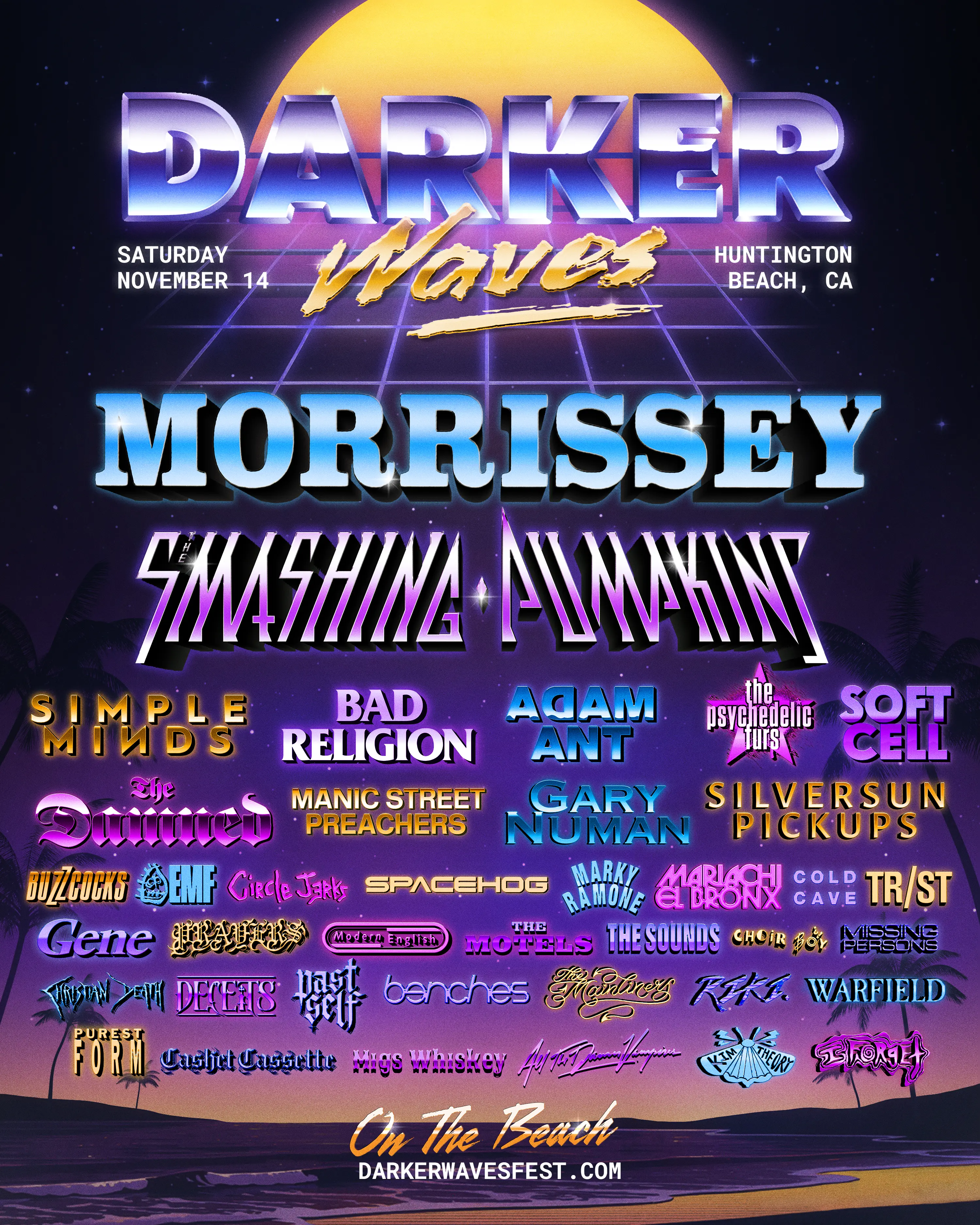 Darker waves lineup poster