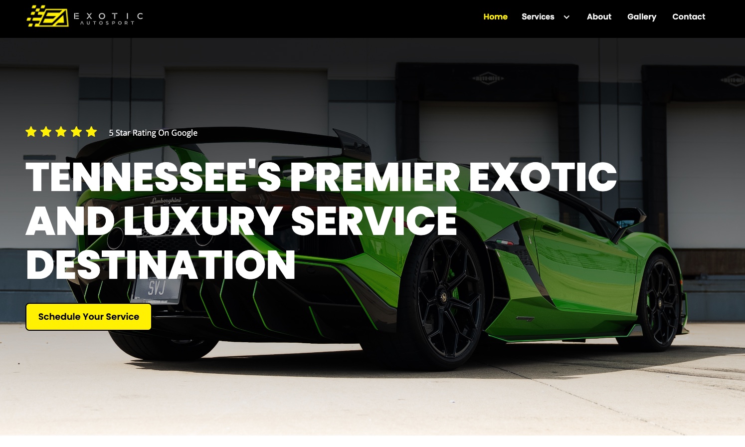 Exotic Autos site