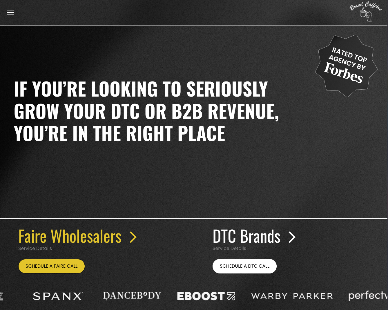 Brand Caffine site