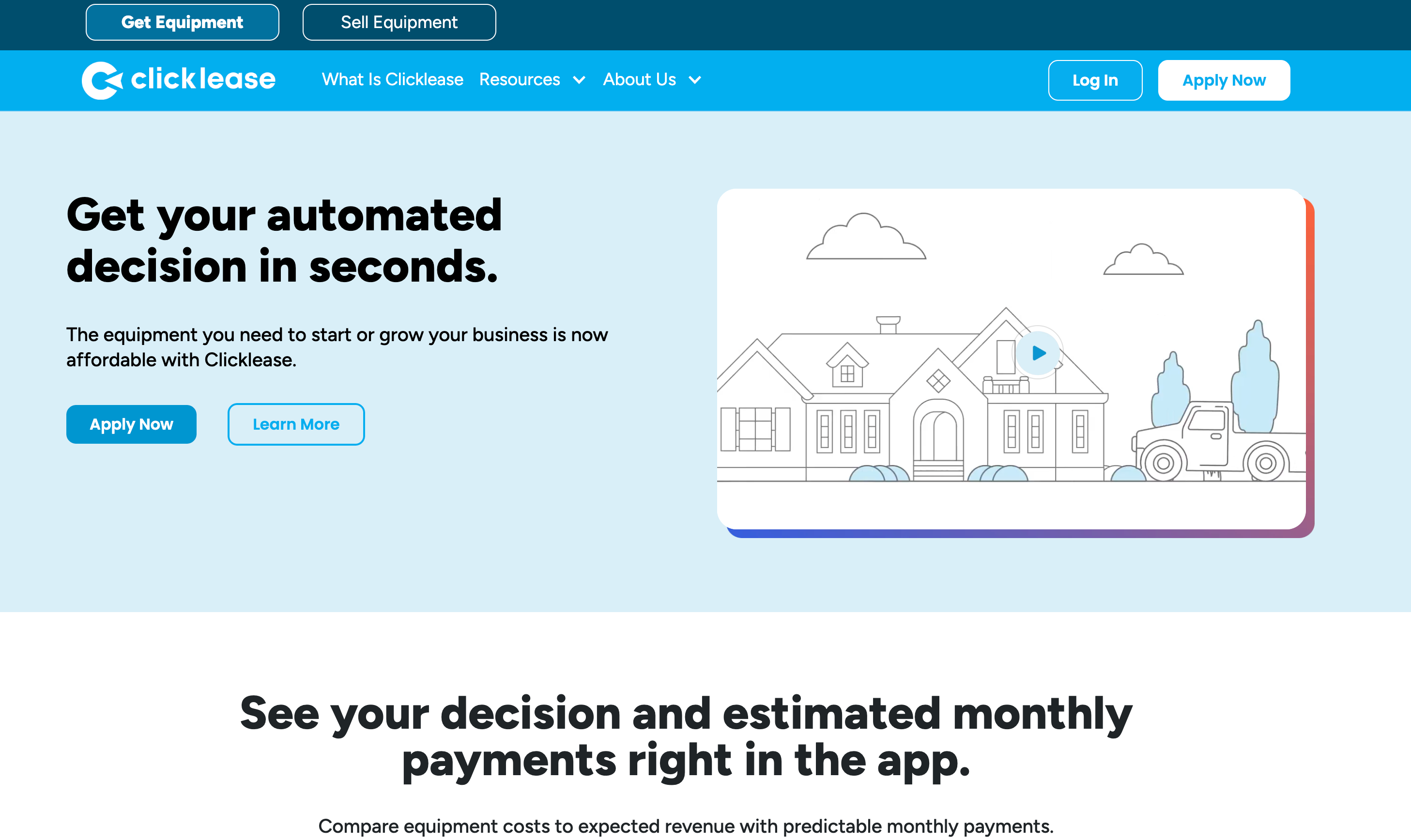 Clicklease site