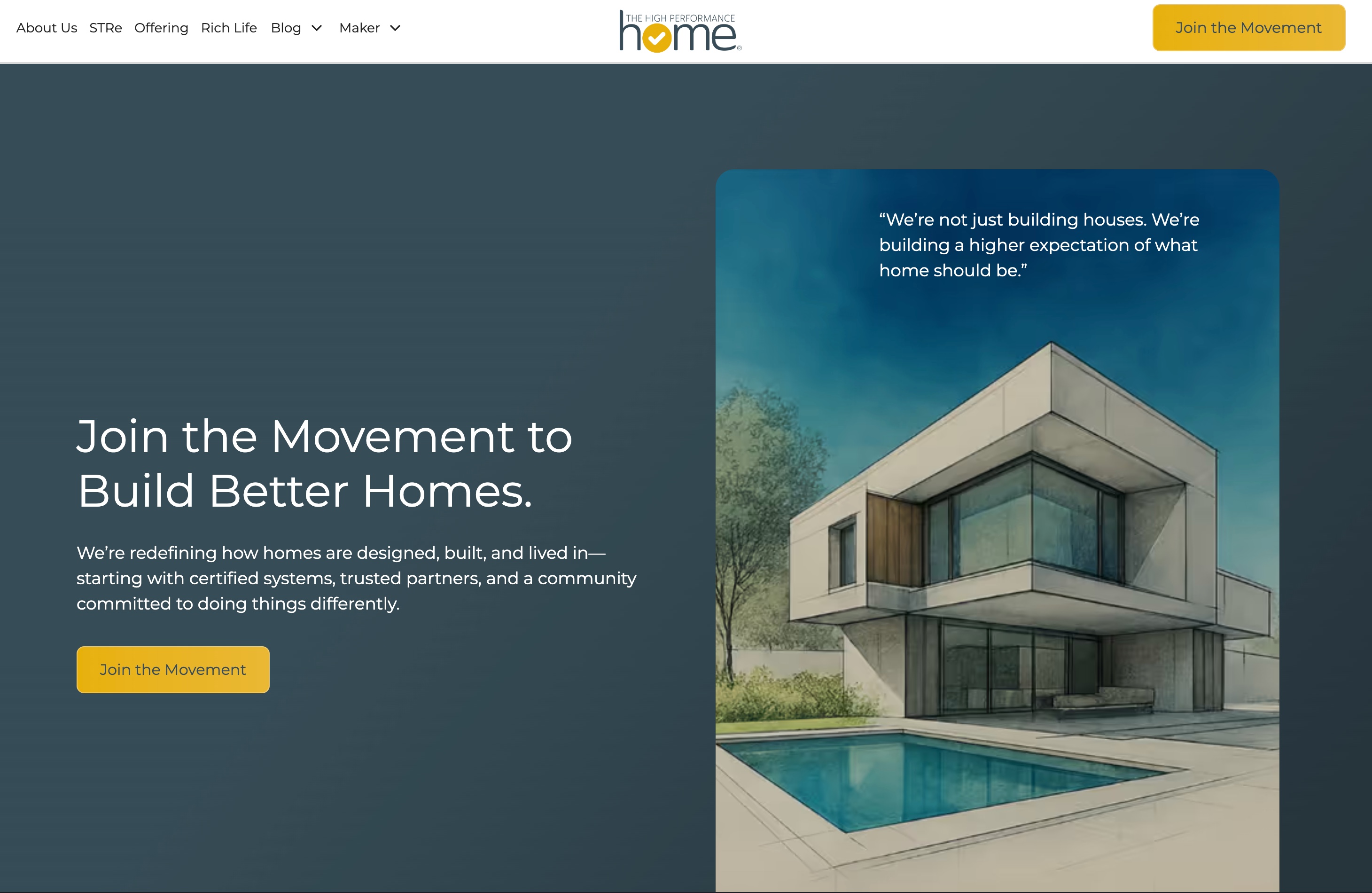 High Performance Home site
