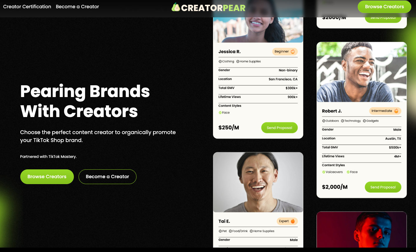 Pear Creative site