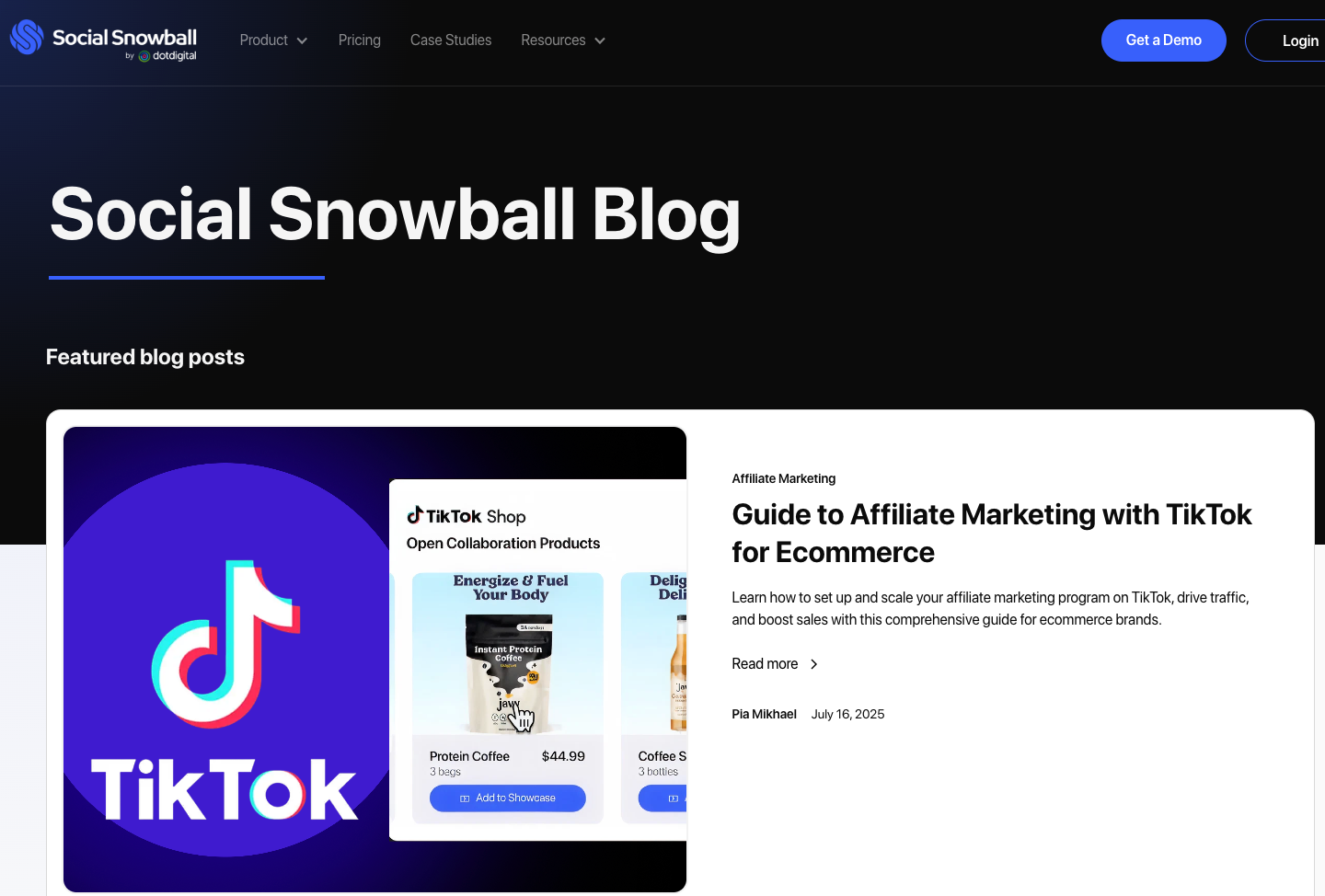 Social Snowball site