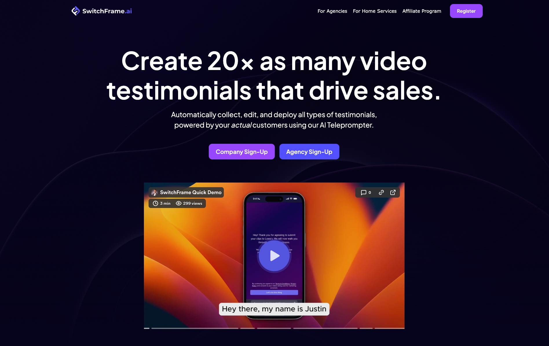 Switch Frame site
