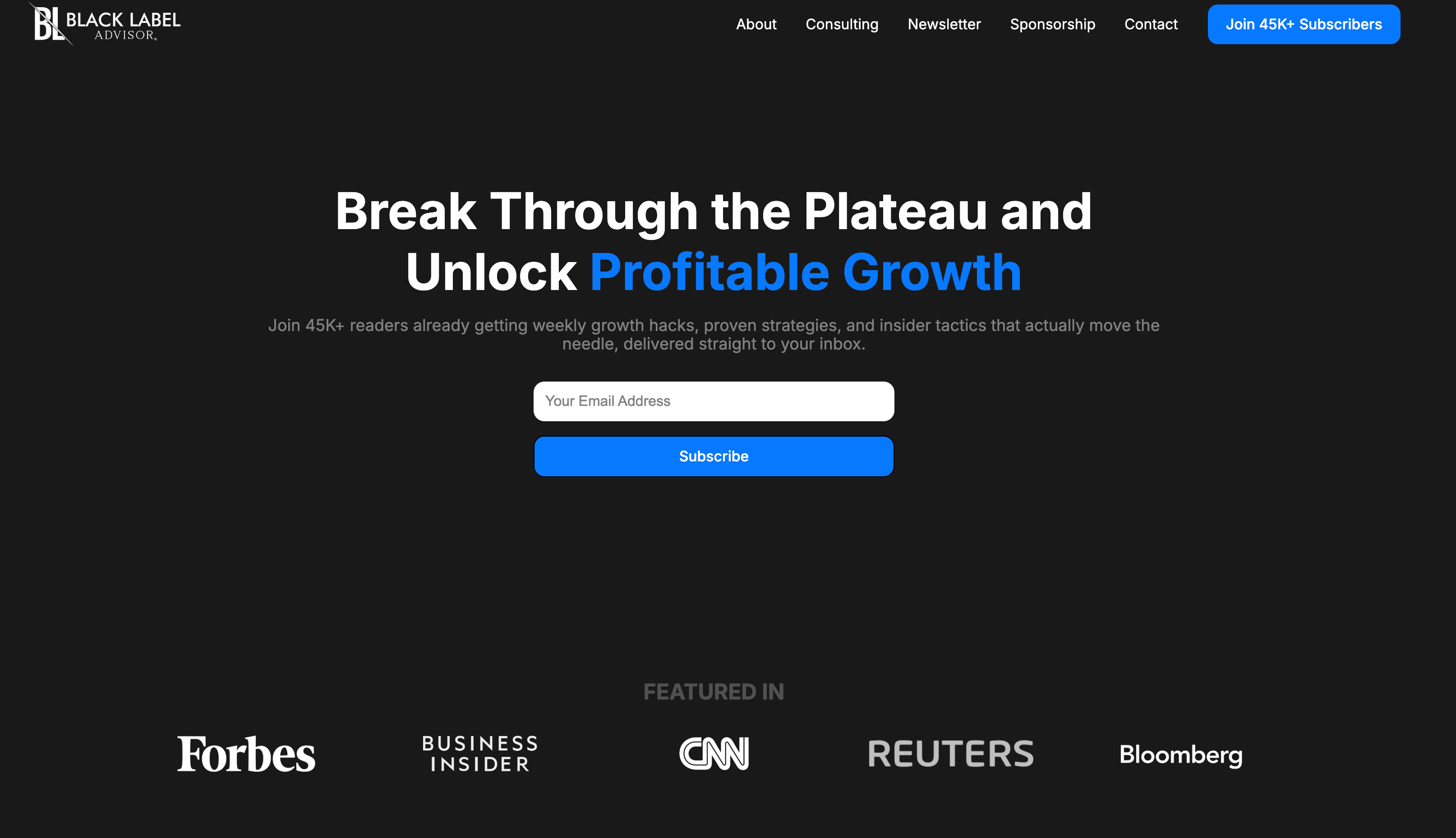 Black Label site
