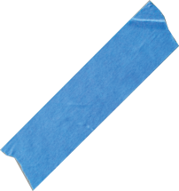 Blue tape.