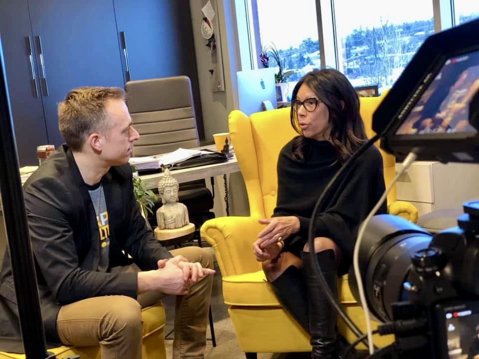 Pier-Luc, membre de Team Factory, en tournage