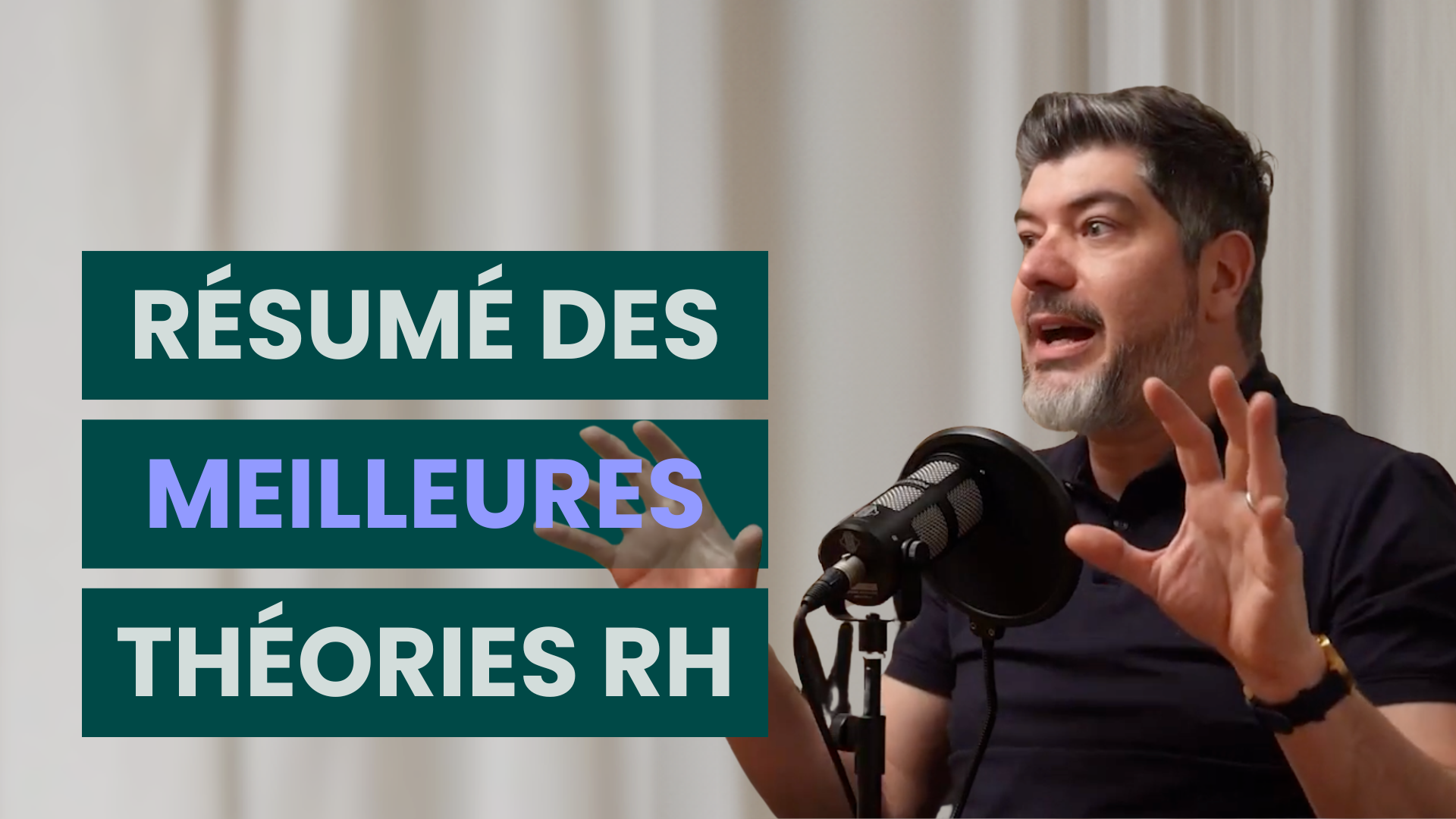 Martin en exclamation durant l'enregistrement du podcast