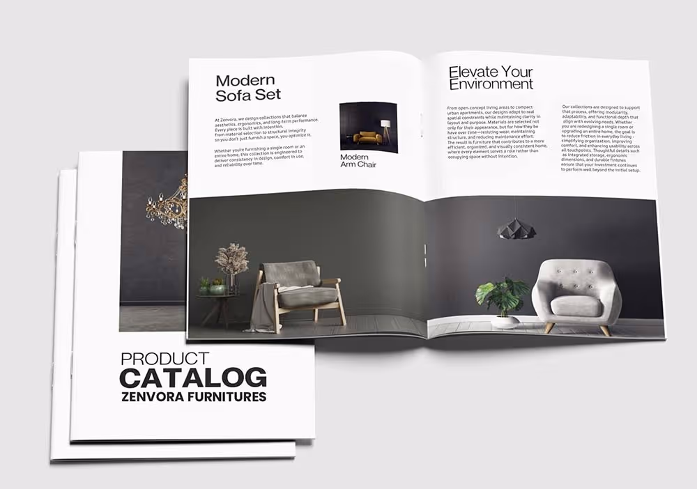 Saddle stitched booklet