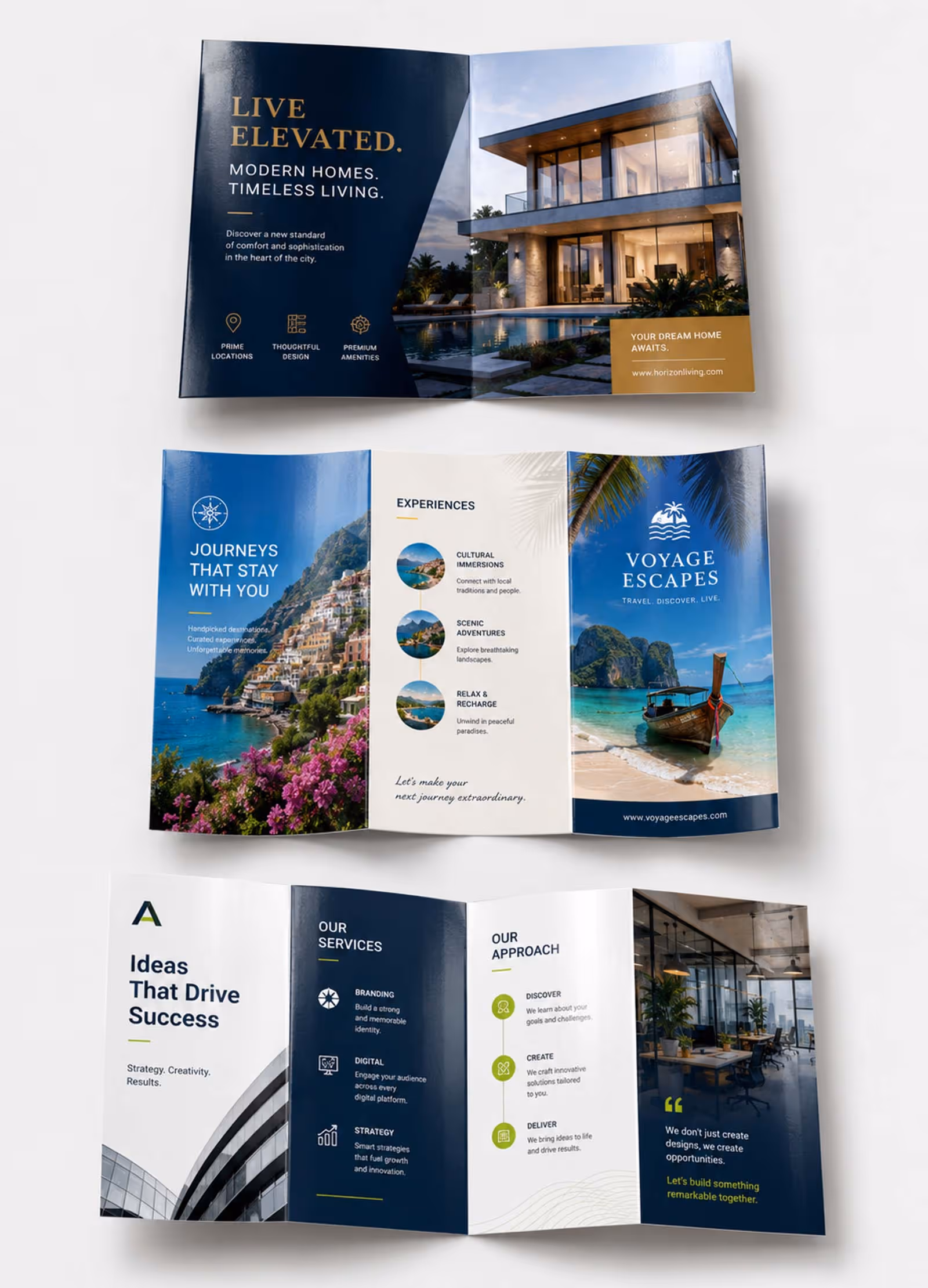Laminated brochures