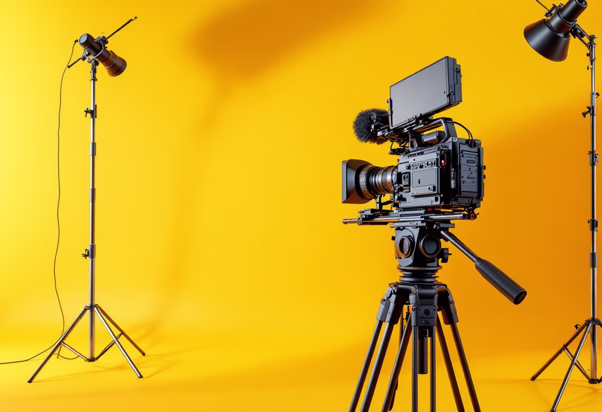 [background image] image of a film set (for a film production company)