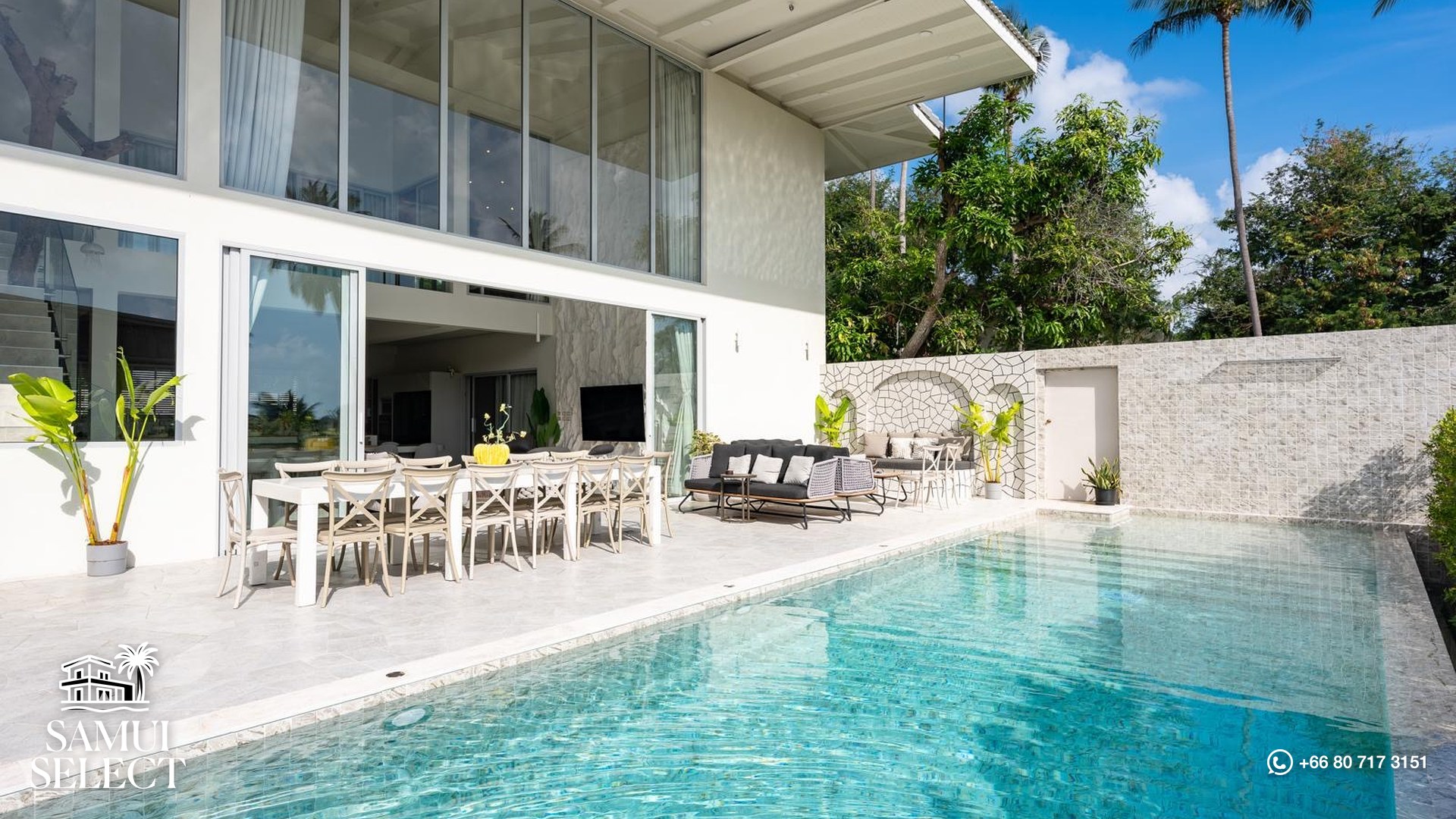 15-metre private swimming pool