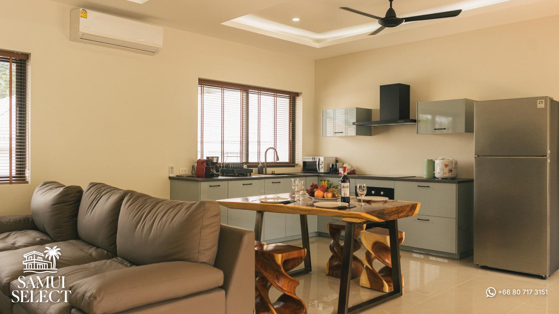 Kitchen and dining area