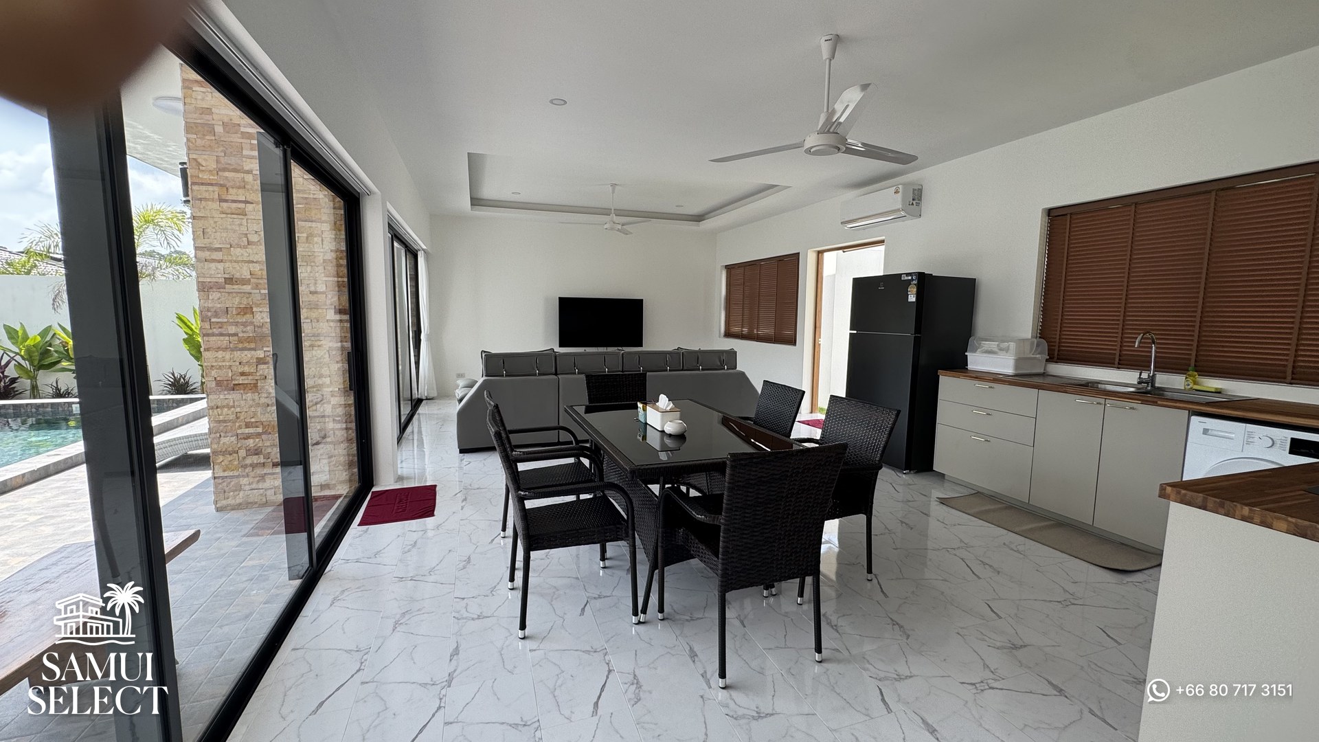 Living and dining area