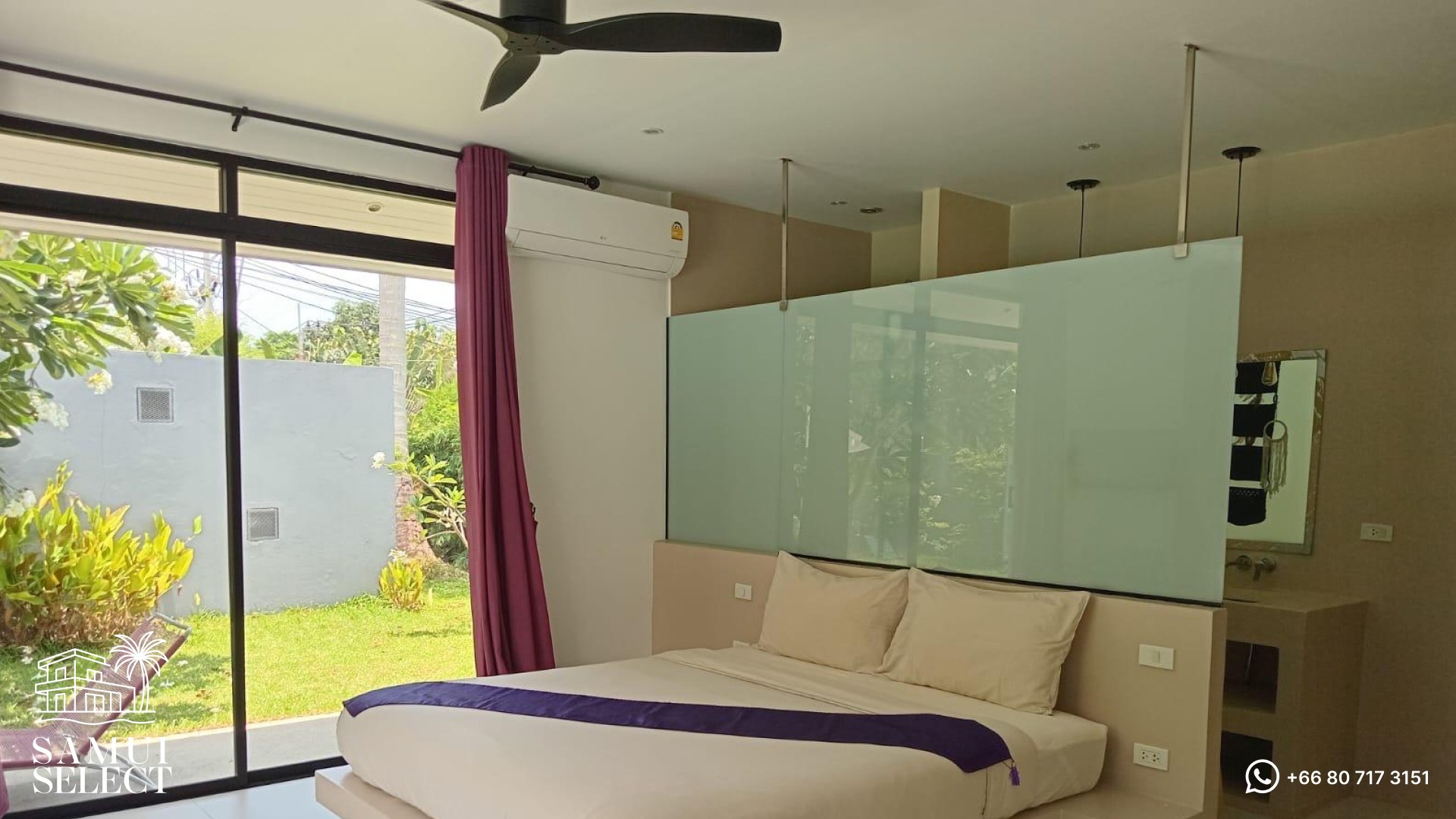 Bedroom with garden view