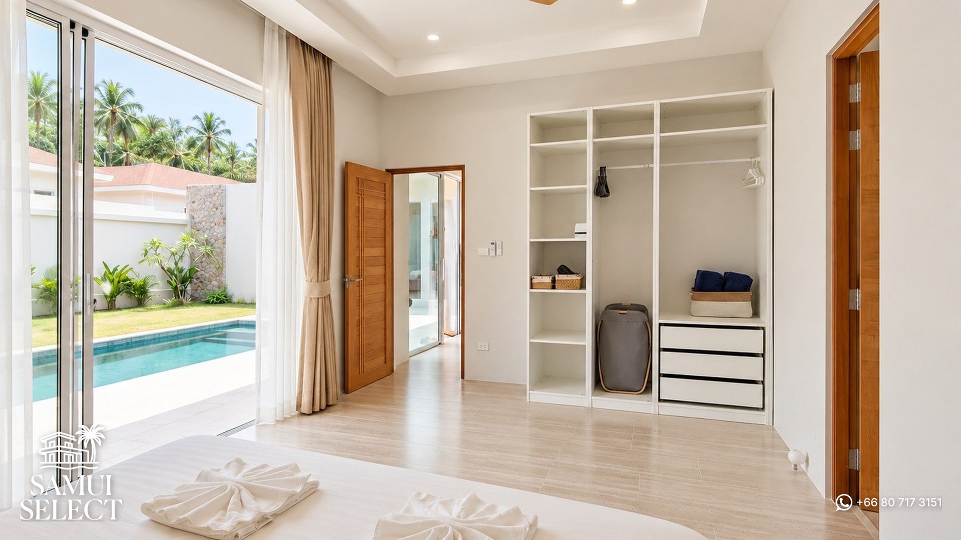 Bedroom and wardrobe