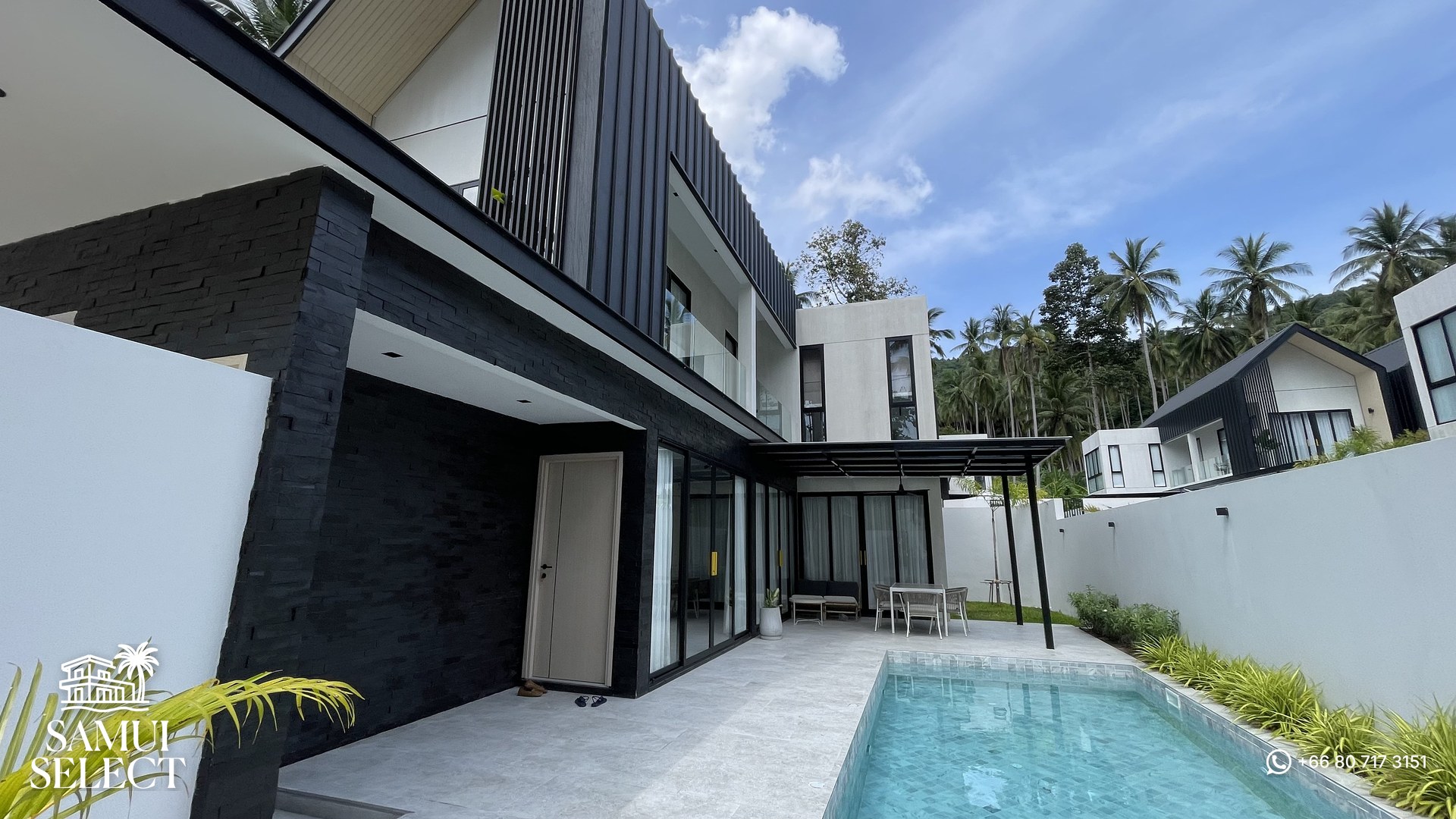 Villa exterior with private pool